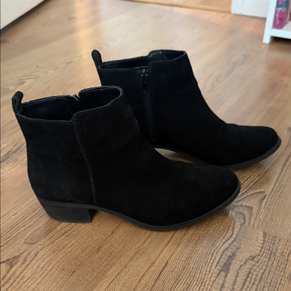 Vince Camuto Black Suede Ankle Boots